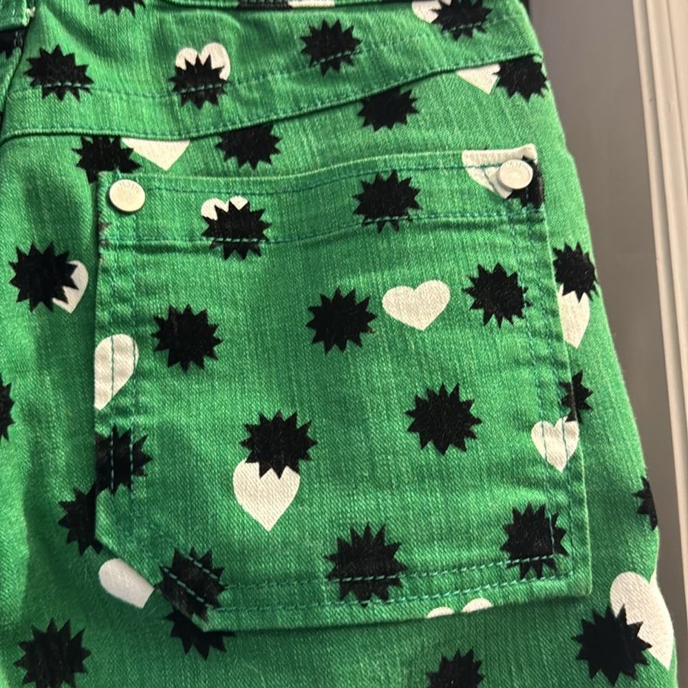 Fun Green Jeans cute with blazer and loafers#stpatrick